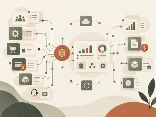 Industrial procurement workflow connecting RFQ quotation approval payment procurement and order tracking